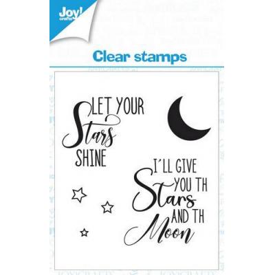 Joy!Crafts KreativDsein Design Clear Stamps - Stars Text - Let Your Stars Shine