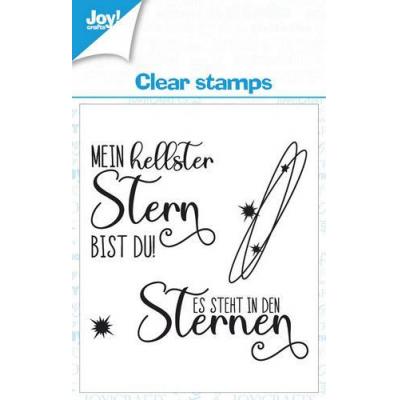 Joy!Crafts KreativDsein Design deutsch Clear Stamps - Sterne Text - Es steht in den Sternen