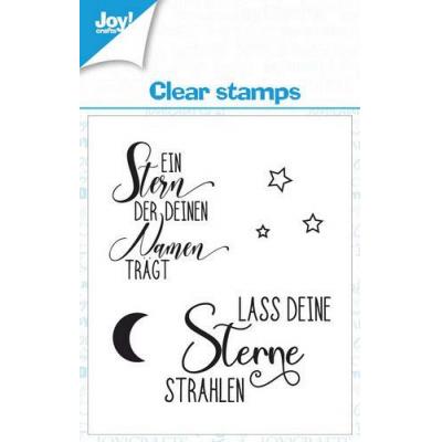 Joy!Crafts KreativDsein Design deutsch Clear Stamps - Sterne Text - Lass deine Sterne strahlen