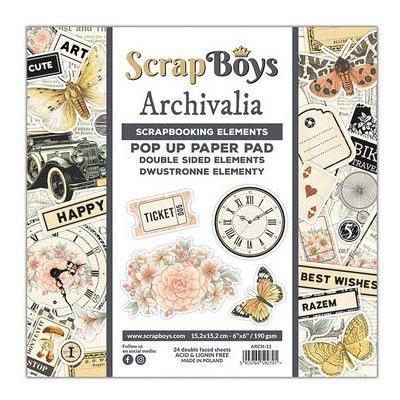 ScrapBoys Archivalia Designpapiere - Pop Up Paper Pad