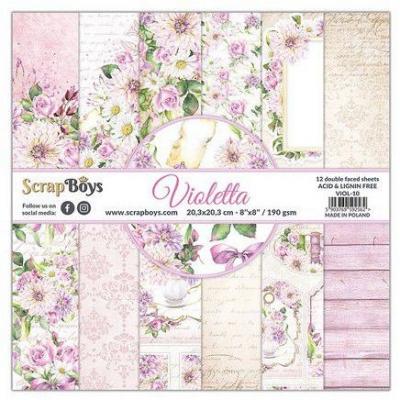 ScrapBoys Violetta Designpapiere - Paper Pad