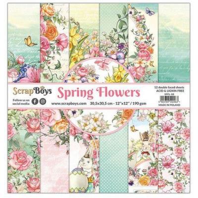 ScrapBoys Spring Flowers Designpapiere - Paper Pad