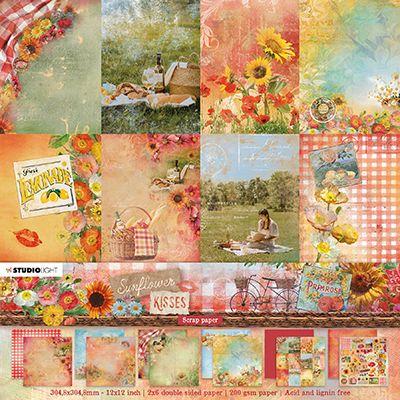 StudioLight Sunflower Kisses Nr. 27 Designpapiere - Backgrounds & Elements
