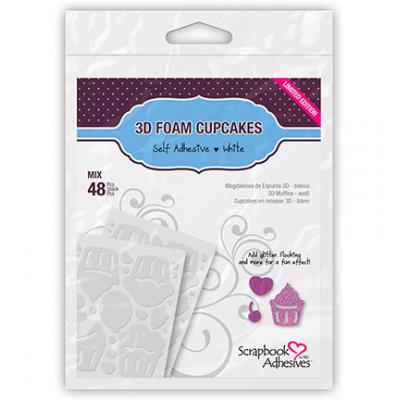 3L Scrapbook Adhesives Sticker - 3D Foam Cupcakes