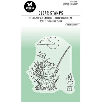 StudioLight Creative By Laurens Nr.458 Clear Stamp - Fishing Frog