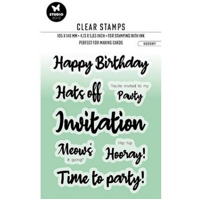 StudioLight Laurens van Gurp Essentials Nr. 414 Clear Stamps -  Hooray!