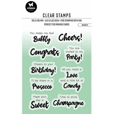 StudioLight Laurens van Gurp By Laurens Nr.356 Clear Stamps - Bubbly