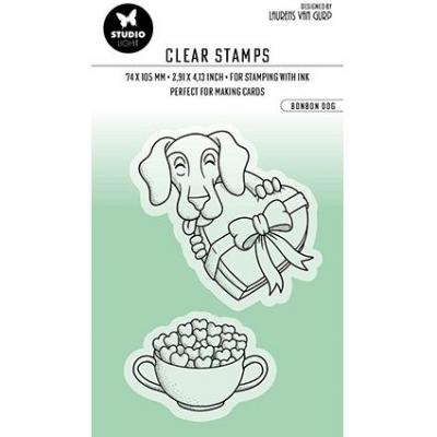 StudioLight By Laurens Nr.350 Clear Stamps - Bonbon Dog
