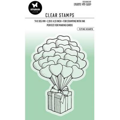 StudioLight Creative By Laurens Nr.349 Clear Stamp - Flying Hearts