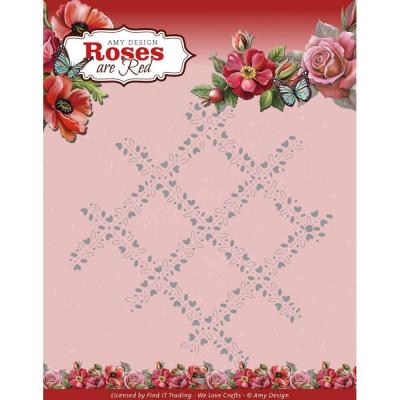 Find It Trading Amy Design Roses Are Red Die - Rose Trellis