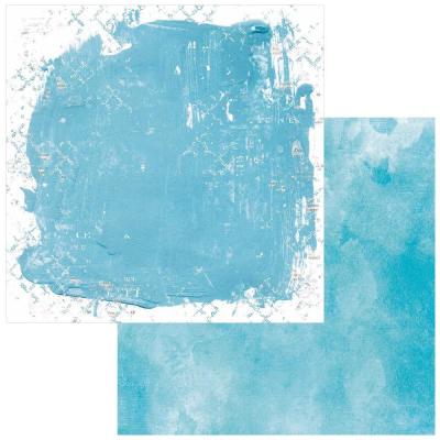 49 And Market Spectrum Gardenia Designpapier - Solid Blue