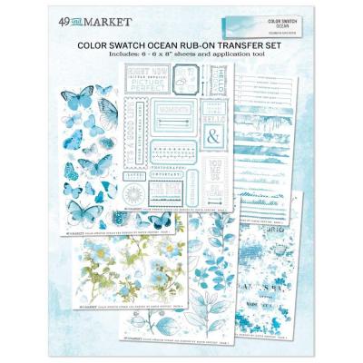 49 And Market Color Swatch Ocean Sticker - Rub-Ons