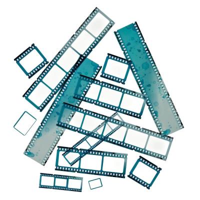 49 And Market Color Swatch Ocean Die Cuts - Acetate Filmstrips