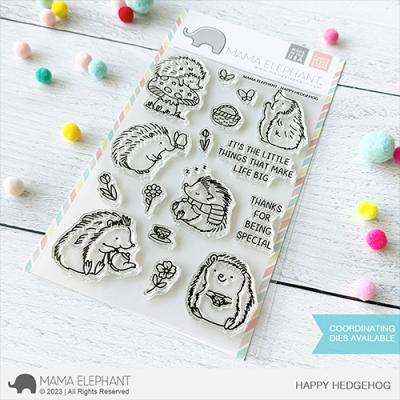 Mama Elephant Clear Stamps - Happy Hedgehog