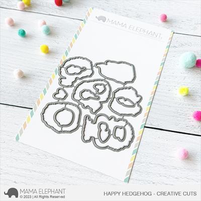 Mama Elephant Creative Cuts - Happy Hedgehog