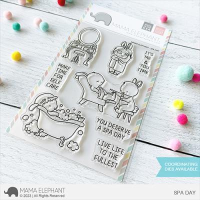 Mama Elephant Clear Stamps - Spa Day
