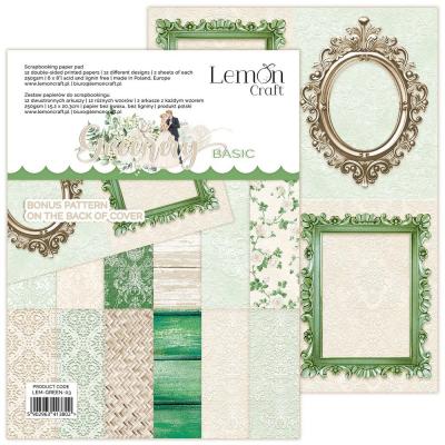 LemonCraft Greenery Designapiere - Basic Paper Pad