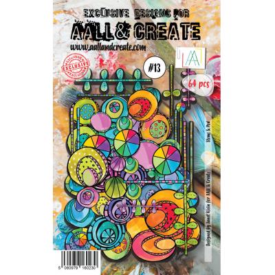 AALL & Create Ephemera Paper Die Cuts Nr.13 - Stems & Pods Colour