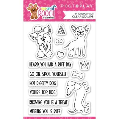 Photoplay Paper Pampered Pooch Clear Stamps - Pampered Pooch