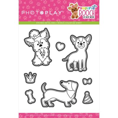 Photoplay Paper Pampered Pooch Etched Die - Pampered Pooch