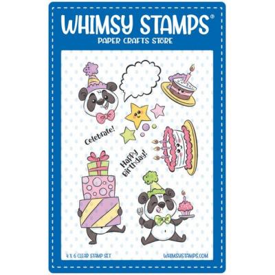 Whimsy Stamps Krista Heij-Barber Clear Stamps - Panda Party