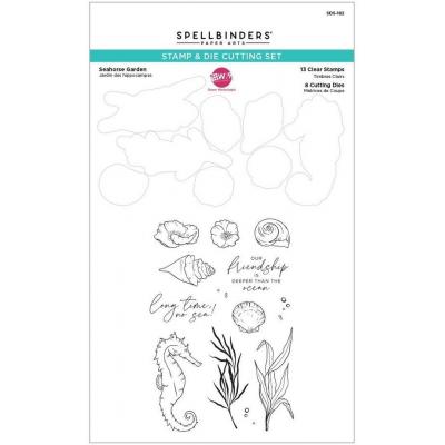 Spellbinders Clear Stamps - Seahorse Garden