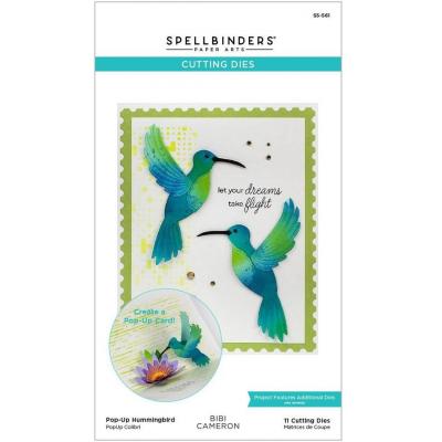 Spellbinders Etched Dies - Pop-Up Hummingbird