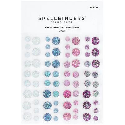 Spellbinders Floral Friendship Embellishments - Iridescent Gemstones