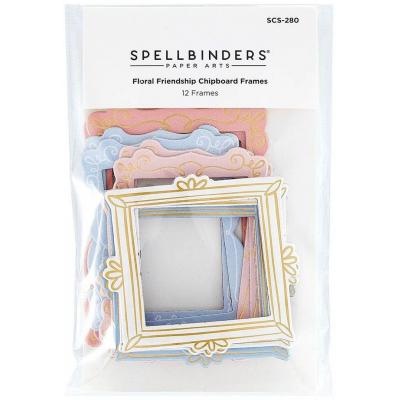 Spellbinders Floral Friendship Die Cuts - Chipboard Frames