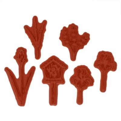 Heartfelt Creations Cling Rubber Stamp Set - Iris Garden Accents