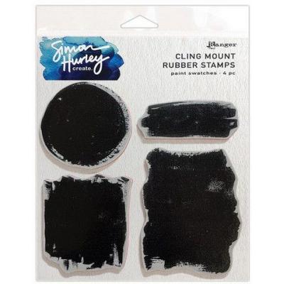 Ranger Simon Hurley Cling Stamps - Paint Swatches