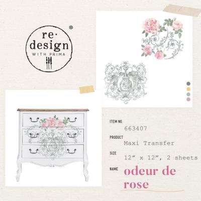 Prima Marketing Re-Design Transferpapiere - Odeur De Rose