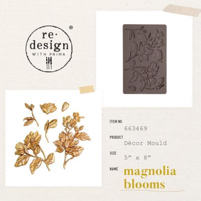 Prima Marketing Re-Design Mould - Magnolia Blooms