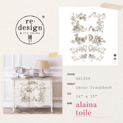 Prima Marketing Re-Design Transferpapier - Alaina Toile