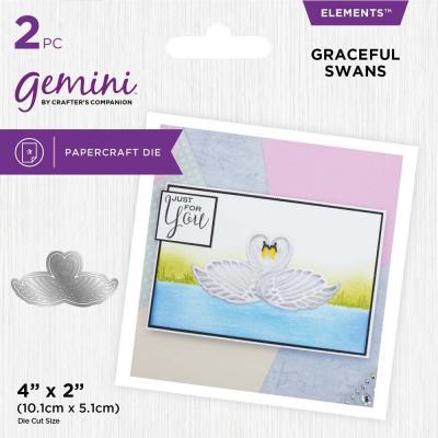 Gemini  Cut-in Cut-Out Dies - Graceful Swans Elements