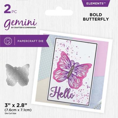 Gemini  Cut-in Cut-Out Dies - Bold Butterfly Elements