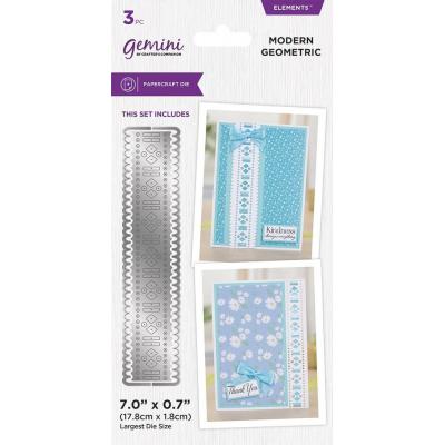 Gemini Ribbon Threading Elements Dies - Modern Geometric