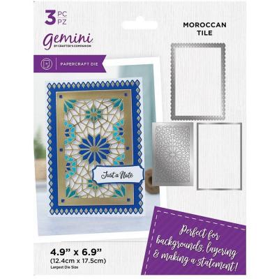 Gemini Deep Border Elements Create-a-Card Dies - Moroccan Tile