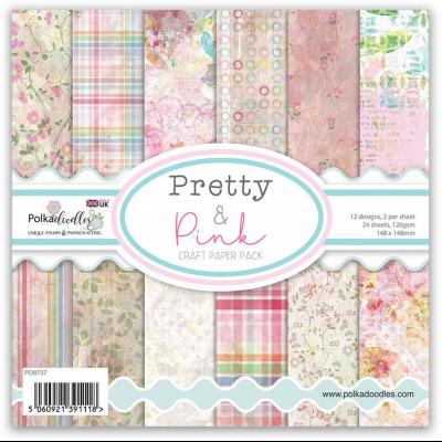 Polkadoodles Pretty & Pink Designpapier - Paper Pack
