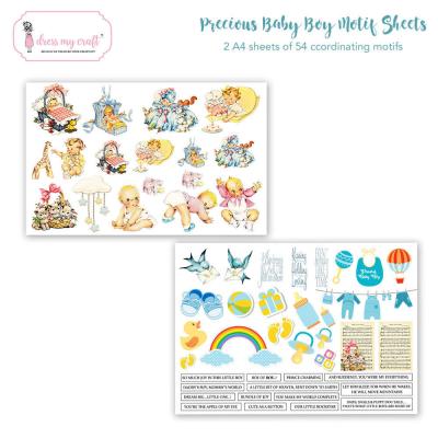 Dress My Craft  Precious Baby Boy  Ausschneidebogen - Image Sheet
