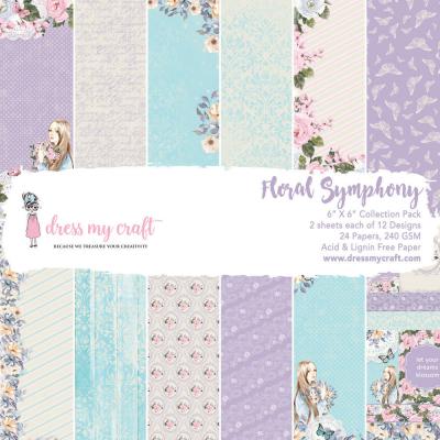 Dress My Craft Floral Symphony Designpapiere - Paper Pad