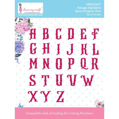 Dress My Craft Cutting Dies - Vintage Alphabets