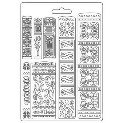Stamperia Vintage Library Mould - Books