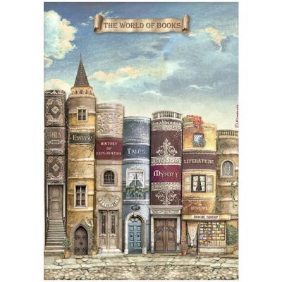 Stamperia Vintage Library Spezialpapier - The World Of Book