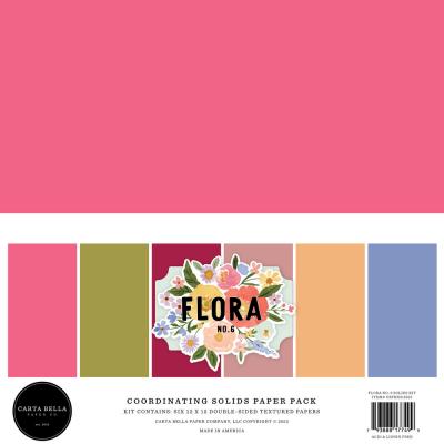Carta Bella Flora No. 6 Cardstock - Solids Kit