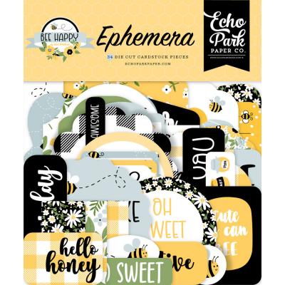 Echo Park Bee Happy Die Cuts - Ephemera