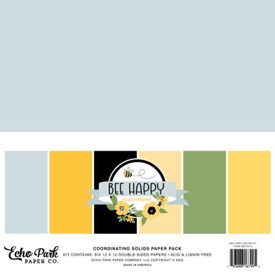 Echo Park Bee Happy Cardstock - Solid Kit