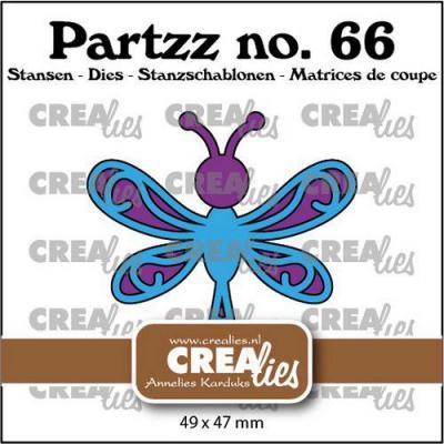 Crealies Partzz CLPartzz66 Stanzschableonen - Libelle groß