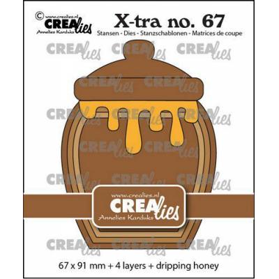 Crealies Xtra CLXtra67 Stanzschablonen - Honigtopf