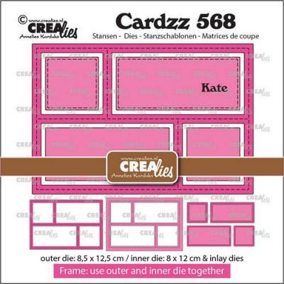 Crealies Cardzz CLCZ568 Stanzschablonen - Frame & Inlay Karte